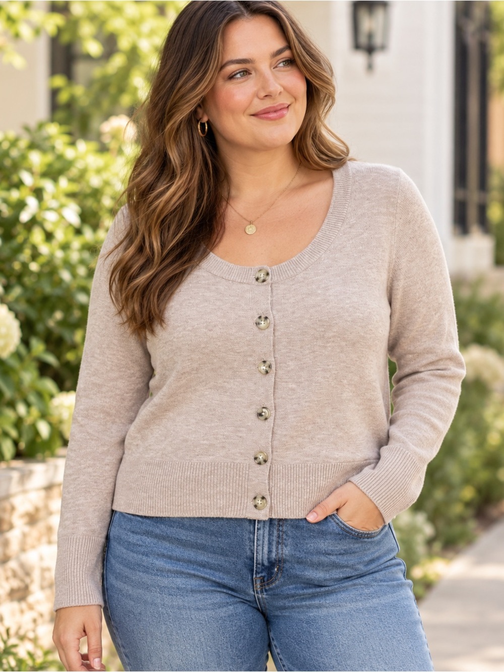 Universal Thread Button Front Cardigan Sweater NWT